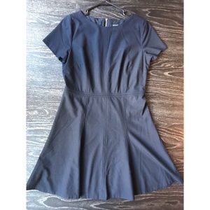 Ann Taylor Navy Fit and Flare Dress Size 8